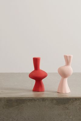 Anissa Kermiche - Venus & Mercury Ceramic Salt And Pepper Shakers - Pink