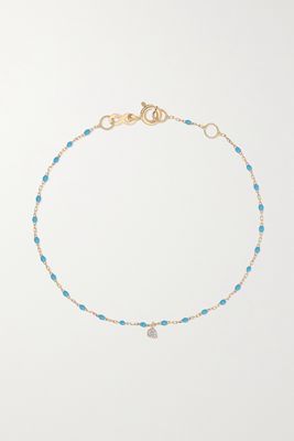 Gigi Clozeau - Mini Gigi 18-karat Gold, Resin And Diamond Bracelet - one size