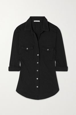 James Perse - Slub Supima Cotton Shirt - Black