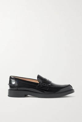 Tod's - Gomma Basso 59c Patent-leather Loafers - Black