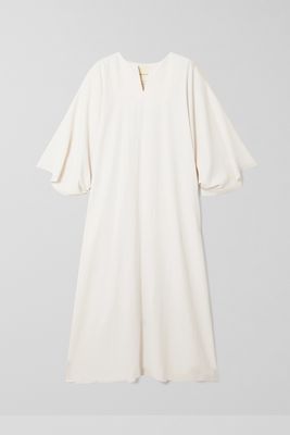 Bouguessa - Nadia Twill Maxi Dress - White