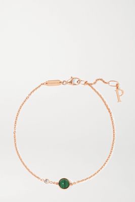 Piaget - Possession 18-karat Rose Gold, Malachite And Diamond Bracelet - one size