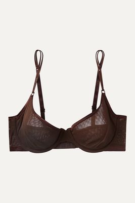 Cosabella - Soiré Confidence Mesh Underwired Soft-cup Bra - Brown