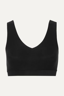 Chantelle - Soft Stretch Cropped Jersey Top - Black