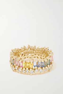 Suzanne Kalan - 18-karat Gold, Sapphire And Diamond Ring - 6
