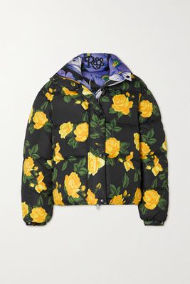 Richard Quinn - Reversible Floral-print Quilted Shell Down Jacket - Yellow