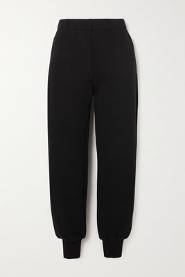 Givenchy - Brushed Cotton-jersey Track Pants - Black