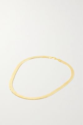 Loren Stewart - Bronte Herringbone Gold Vermeil Necklace - one size