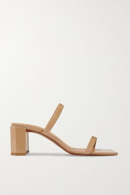 BY FAR - Tanya Patent-leather Mules - Neutrals
