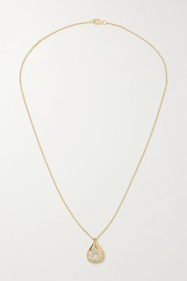 Brent Neale - Petal Medium 18-karat Gold Diamond Necklace - one size