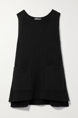 The Row - Didi Brushed Cashmere And Silk-blend Tunic - Black