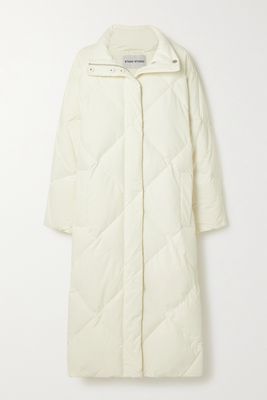 Stand Studio - Anissa Quilted Shell Down Coat - Off-white