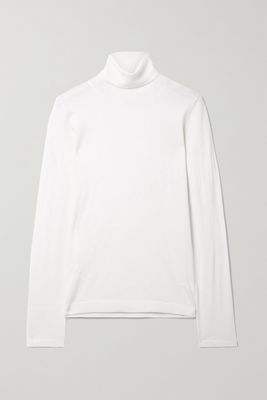 Brunello Cucinelli - Cashmere And Silk-blend Turtleneck Sweater - White
