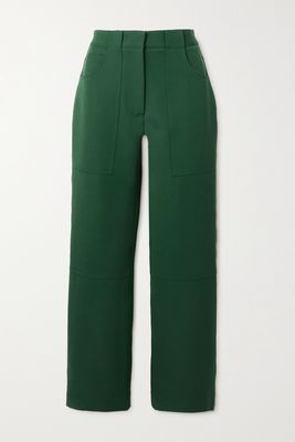 Victoria Beckham - Wool-blend Twill Pants - Green