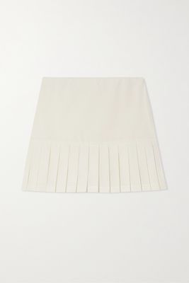 Tory Sport - Pleated Stretch-jersey Tennis Skirt - White