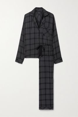 Rails - Clara Checked Flannel Pajama Set - Gray