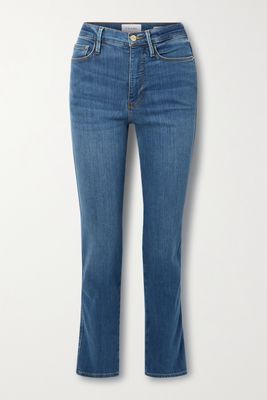 FRAME - Le Sylvie High-rise Slim-leg Jeans - Blue