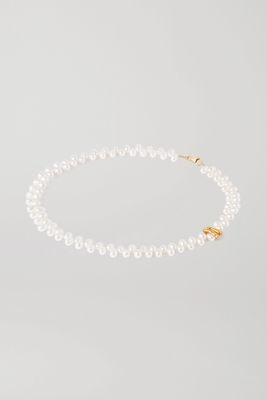 Alighieri - La Calliope Gold-plated Pearl Necklace - one size