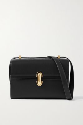 Savette - Symmetry 19 Leather Shoulder Bag - Black