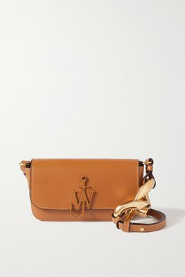 JW Anderson - Chain Anchor Leather Shoulder Bag - Brown