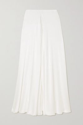 Galvan - Felicity Crepon Maxi Skirt - White