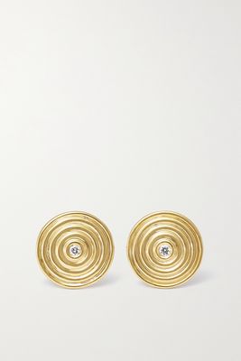 Almasika - Universum 18-karat Gold Diamond Earrings - one size
