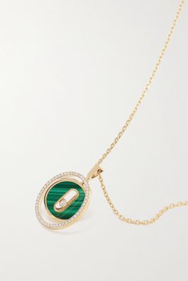 Messika - Lucky Move 18-karat Gold, Malachite And Diamond Necklace - one size
