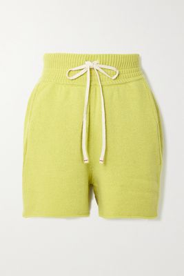 Les Tien - Yacht Organic Cashmere Shorts - Yellow