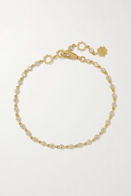 Jade Trau - Small Sophisticate Line 18-karat Gold Diamond Bracelet - one size