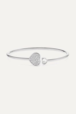 Chopard - Happy Hearts 18-karat White Gold Diamond Cuff - one size