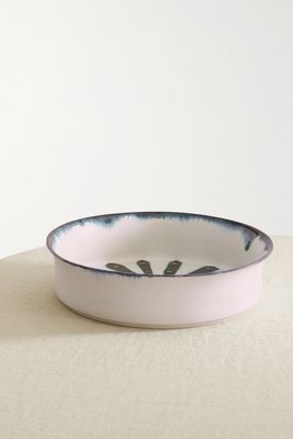 L'Objet - Bohême 37cm Large Porcelain Bowl - Blue