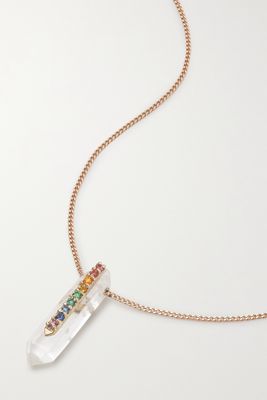 Pascale Monvoisin - Moon N°1 9-karat Gold Multi-stone Necklace - one size