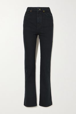 Khaite - Danielle High-rise Straight-leg Jeans - Black