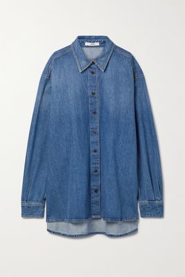 The Row - Frannie Oversized Denim Shirt - Blue