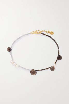 By Pariah - The Midnight Recycled Gold Vermeil Multi-stone Bracelet - Gray