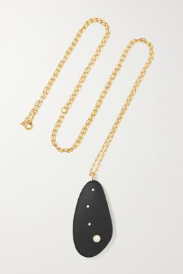 CVC Stones - Cinder 18-karat Gold, Stone And Diamond Necklace - one size