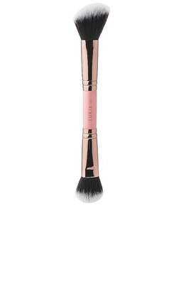 Luxie 184 Duo-End Blush Brush in Rose Gold.