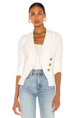 Smythe Wrap Blazer in White