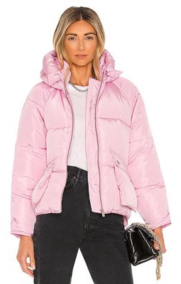 Toast Society Pluto Puffer Jacket in Pink