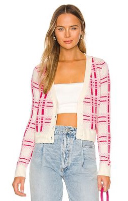 Central Park West Poppy Cardigan in Pink