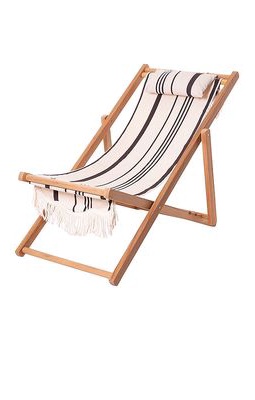 business & pleasure co. Sling Chair in Black,White.