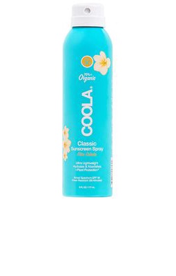 COOLA Classic Body Organic Sunscreen Spray SPF 30 in Pina Colada.