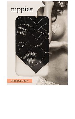 Bristols6 Nippies Hearts Patch of Freedom in Black
