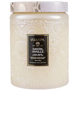 Voluspa Santal Vanille Large Jar Candle in NA.