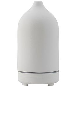 CAMPO Ceramic Ultrasonic Essential Oil Diffuser in White.