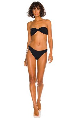 Hunza G Jean Bikini Set in Black.