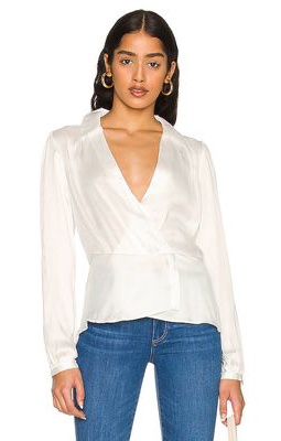 PAIGE Karla Blouse in White