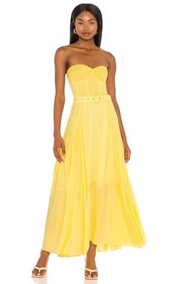 SWF Halter Dress in Yellow