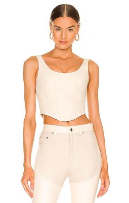 Understated Leather x REVOLVE Mustang Bustier in Cream