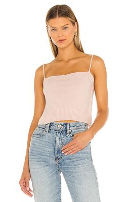 Central Park West Holmes Tank Top in Blush